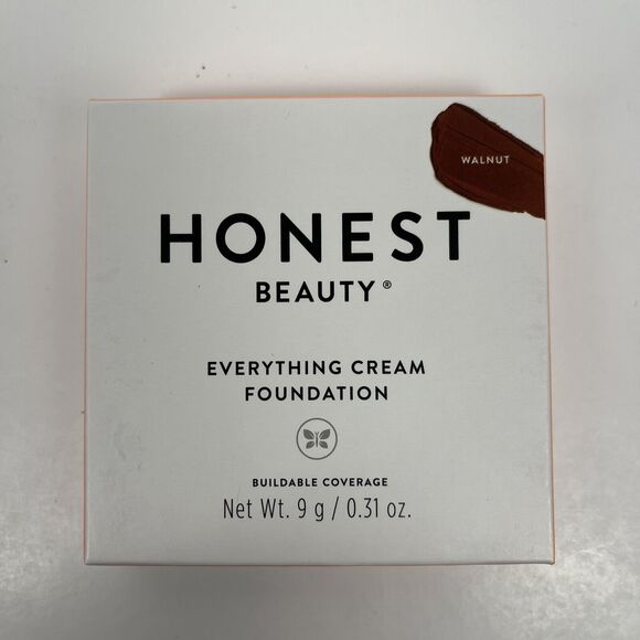 Honest Beauty Everything Cream Foundation 0.31 oz Walnut Buildable Blendable - Picture 3 of 7